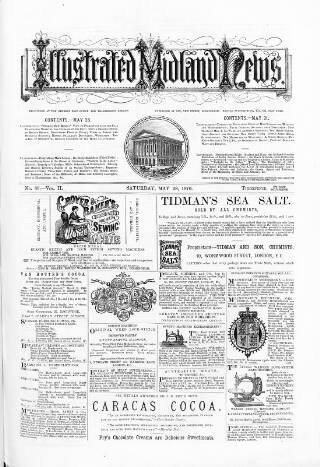 cover page of Illustrated Midland News published on May 28, 1870