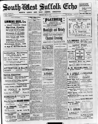 cover page of Haverhill Echo published on May 12, 1934