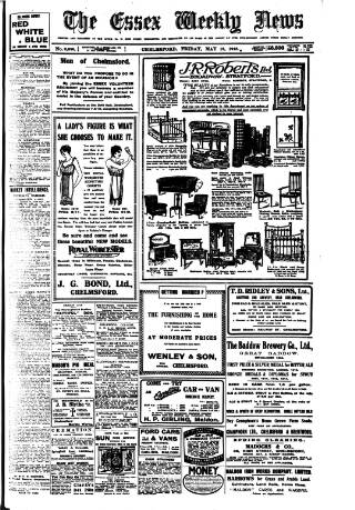 cover page of Essex Weekly News published on May 12, 1916