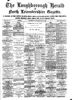 cover page of Loughborough Herald & North Leicestershire Gazette published on May 11, 1882