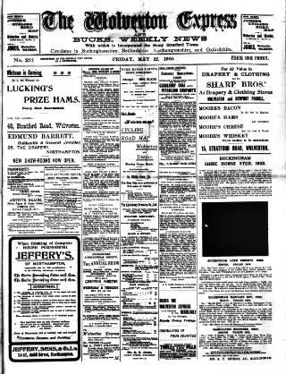 cover page of Wolverton Express published on May 12, 1905