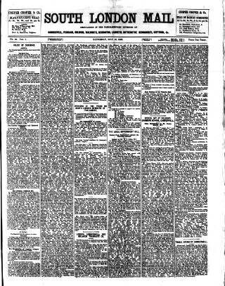 cover page of South London Mail published on May 12, 1888