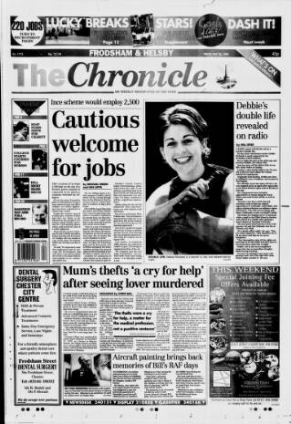 cover page of Chester Chronicle (Frodsham & Helsby edition) published on May 28, 1999