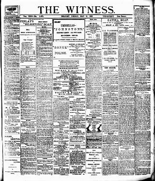 cover page of Witness (Belfast) published on May 11, 1900