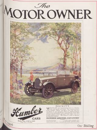 cover page of Motor Owner published on May 1, 1926