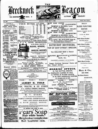 cover page of Brecknock Beacon published on May 11, 1888