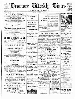 cover page of Dromore Weekly Times and West Down Herald published on May 12, 1906