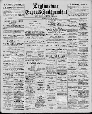 cover page of Leytonstone Express and Independent published on May 11, 1901