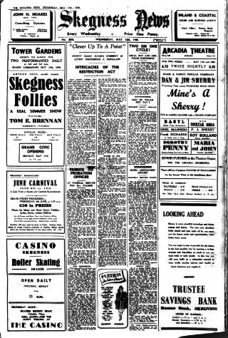 cover page of Skegness News published on May 12, 1948