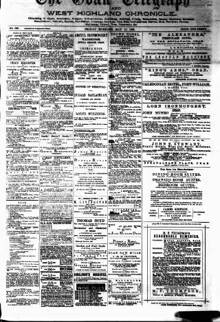 cover page of Oban Telegraph and West Highland Chronicle published on May 11, 1883