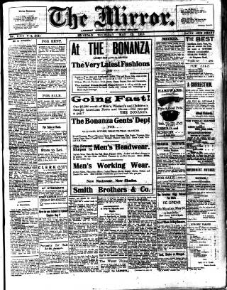 cover page of Mirror (Trinidad & Tobago) published on May 12, 1910