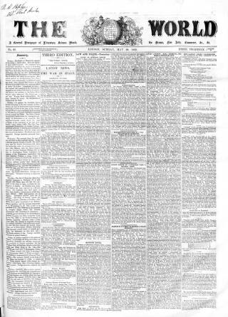 cover page of World (London) published on May 29, 1859