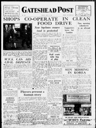 cover page of Gateshead Post published on May 11, 1951