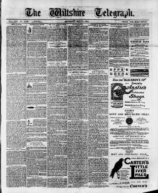 cover page of Wiltshire Telegraph published on May 11, 1901