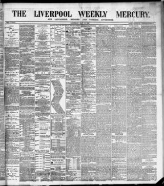 cover page of Liverpool Weekly Mercury published on May 11, 1889