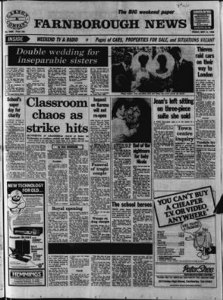 cover page of Farnborough News published on May 11, 1984