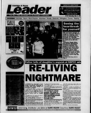 cover page of Uxbridge Leader published on May 12, 1999