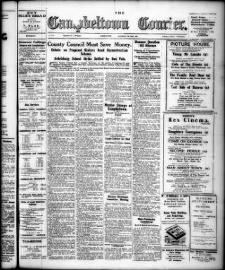 cover page of Campbeltown Courier published on May 11, 1940