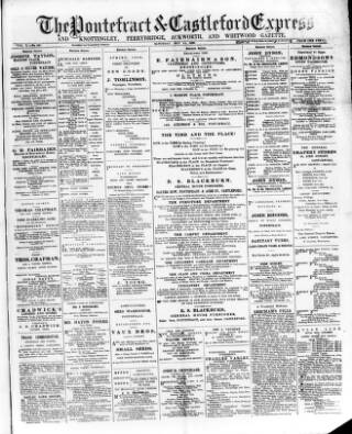 cover page of Pontefract & Castleford Express published on May 11, 1889