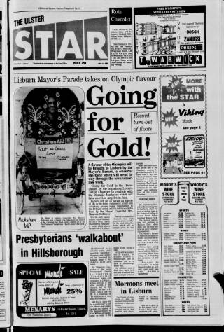 cover page of Ulster Star published on May 11, 1984